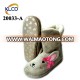 cheap promotion cute animal face women slipper boots